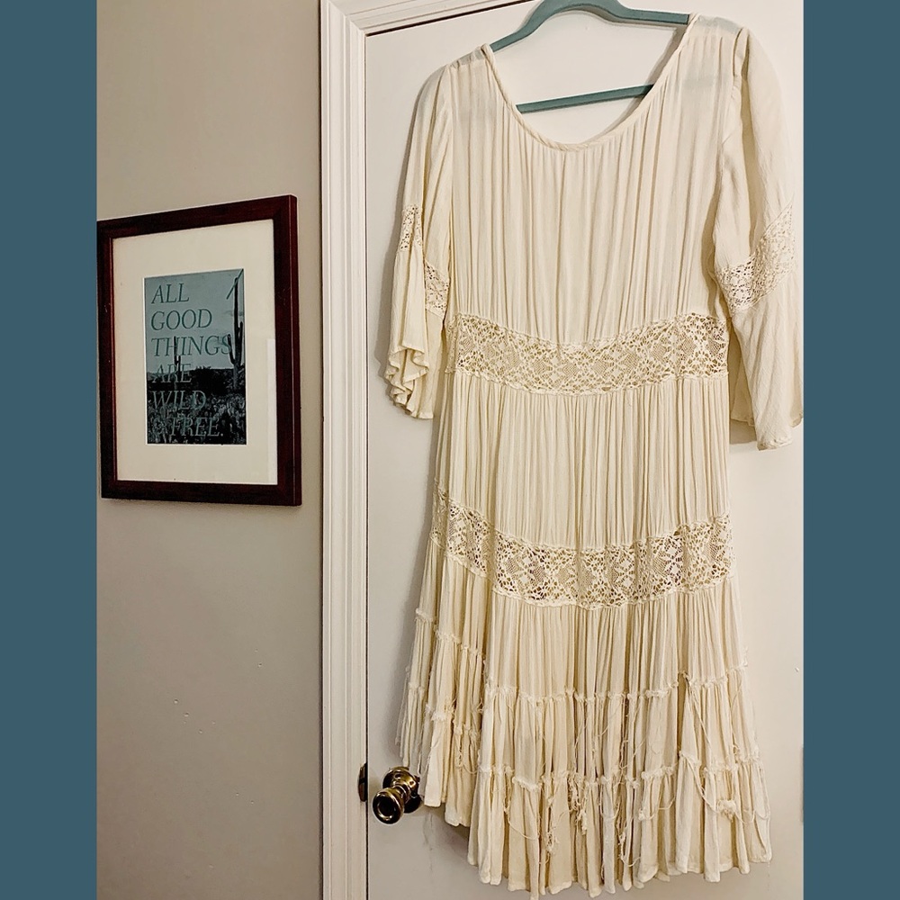 Ivory Boho Free People Dress